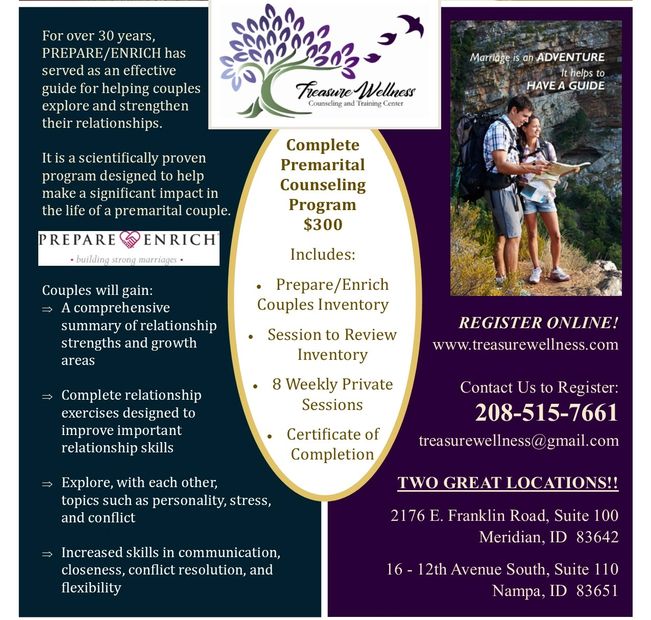 Premarital counseling treasure wellness counseling and training center